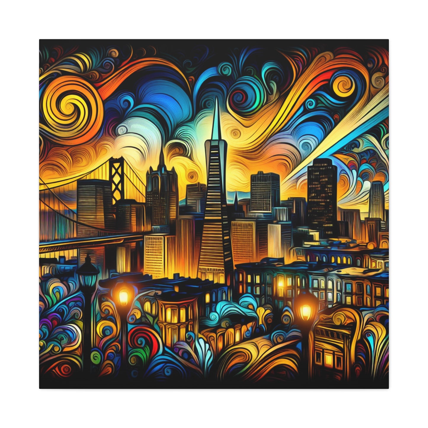 "Gilded City Symphony" - Canvas