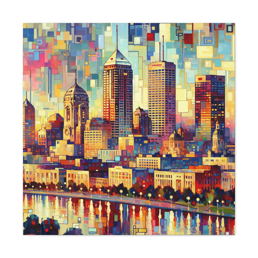 Vibrant Urban Depths - Canvas