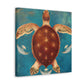 Turtle in the Sea - Canvas