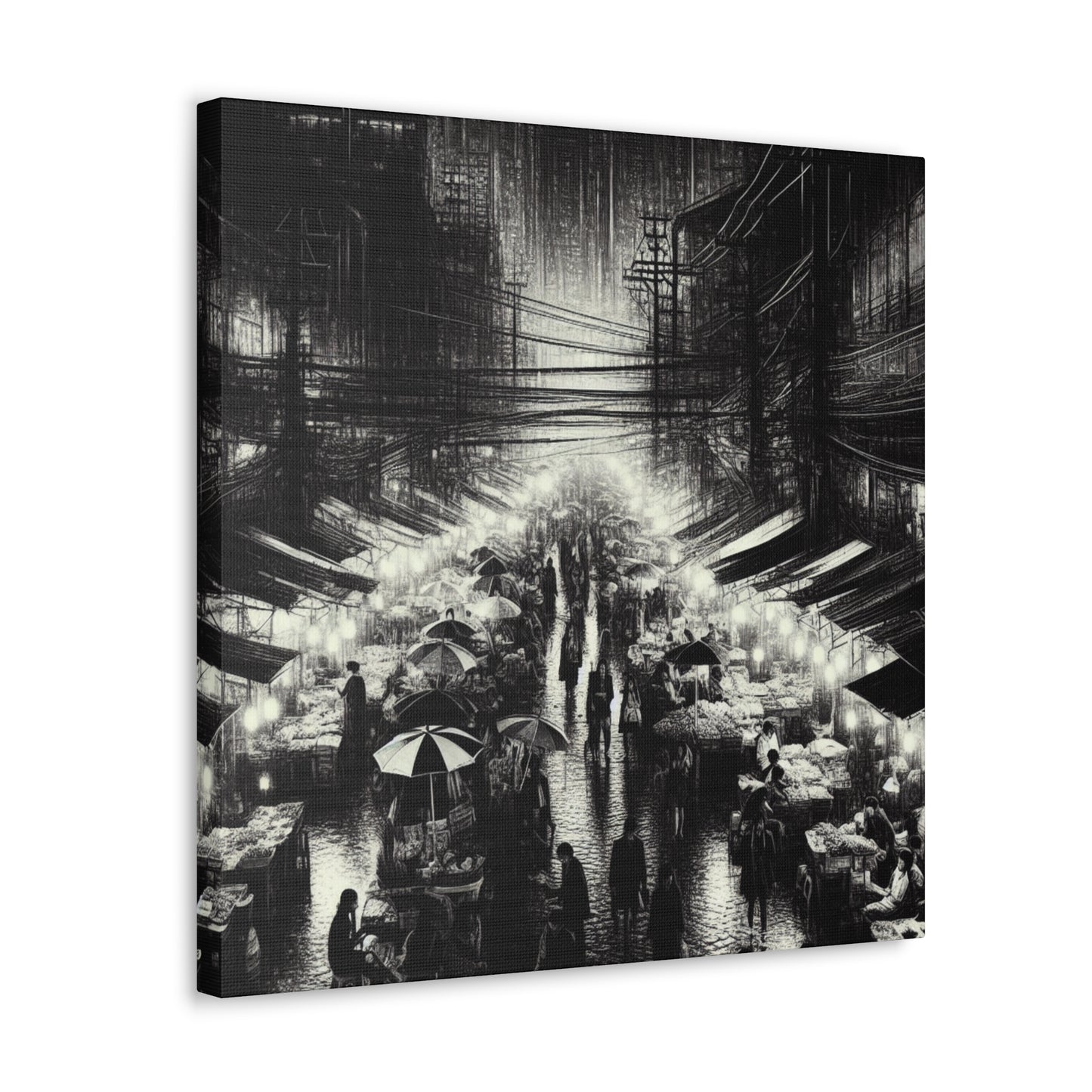 "Luminous Urban Extravaganza" - Canvas