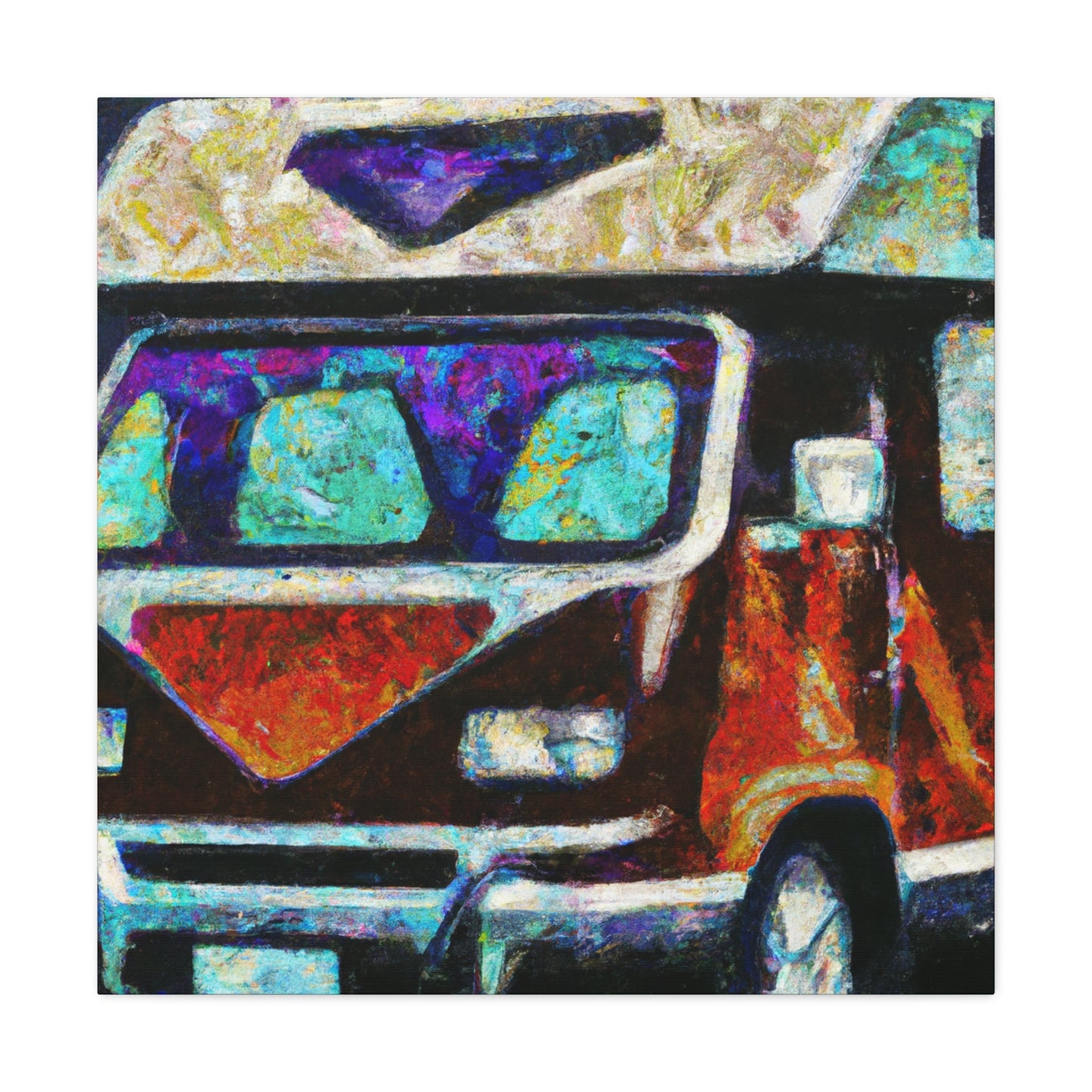 "Camper Van Deco Dream" - Canvas