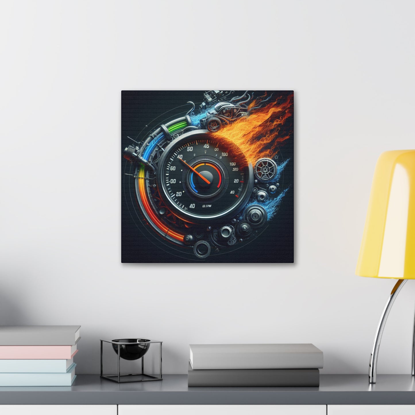 "Dynamic Revolutions: Vibrant Motion" - Canvas