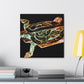 "Box Turtle Deco Dream" - Canvas