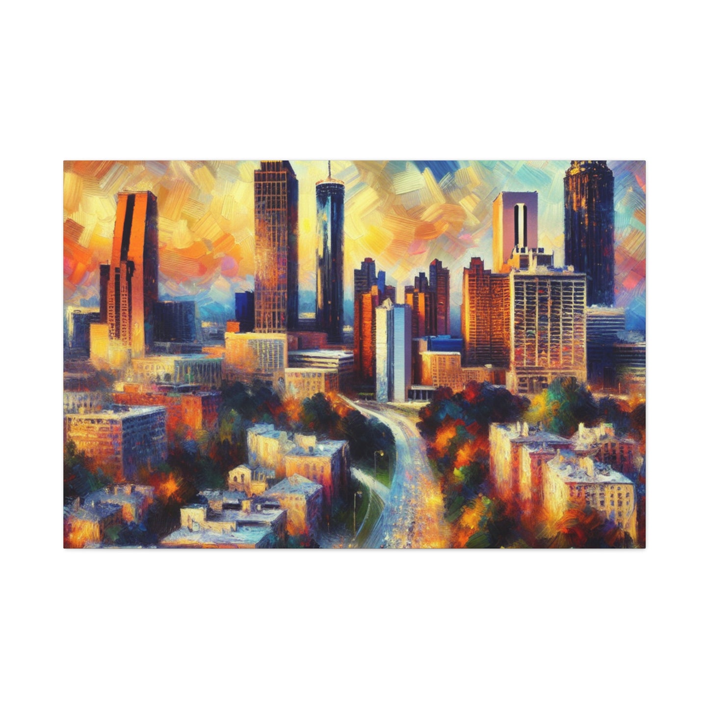 Peachtree City Twilight - Canvas