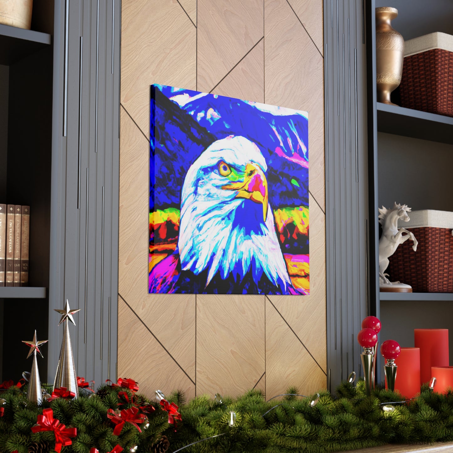 "Majestic Flying Eagle" - Canvas