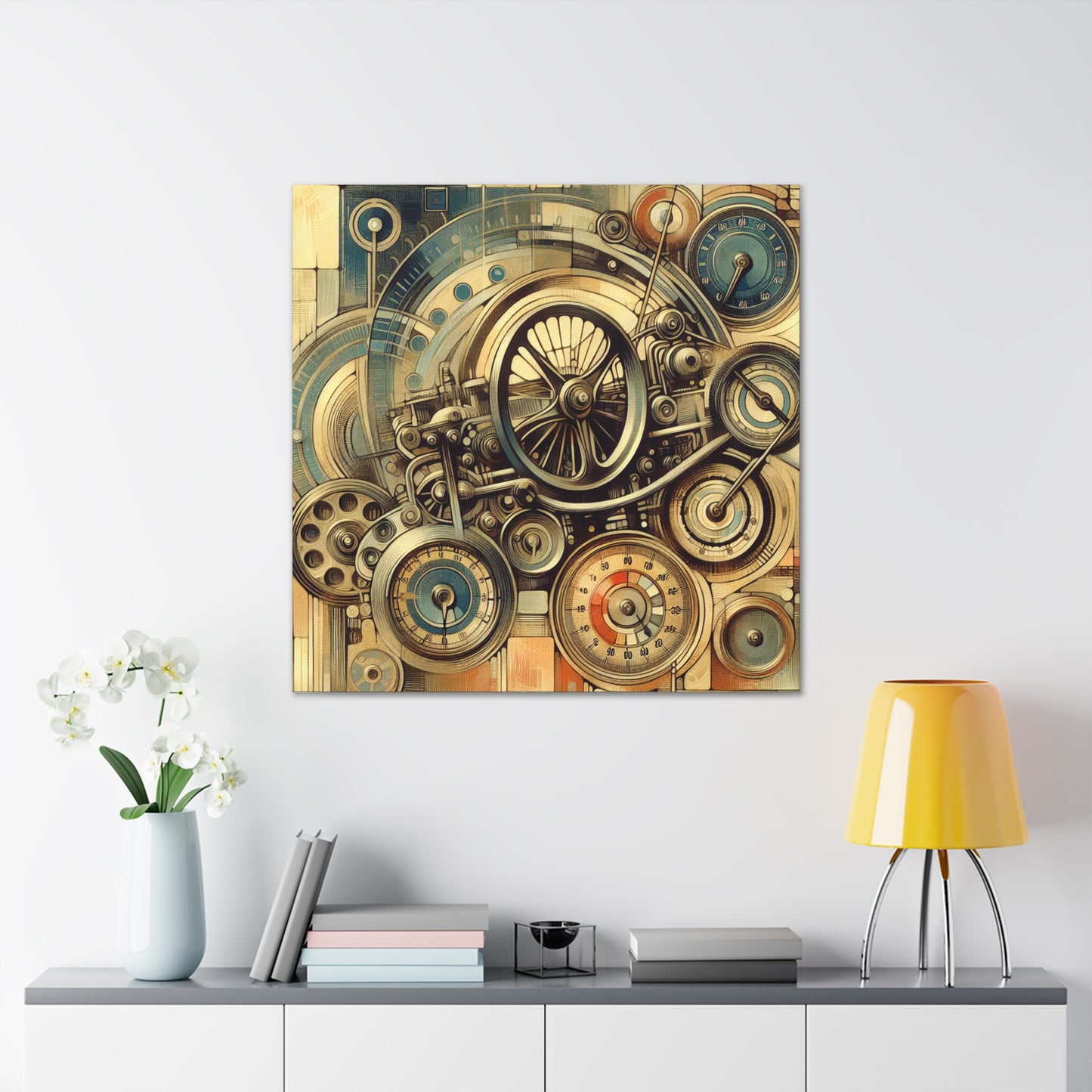 "Whirling Gauges of Velocity" - Canvas