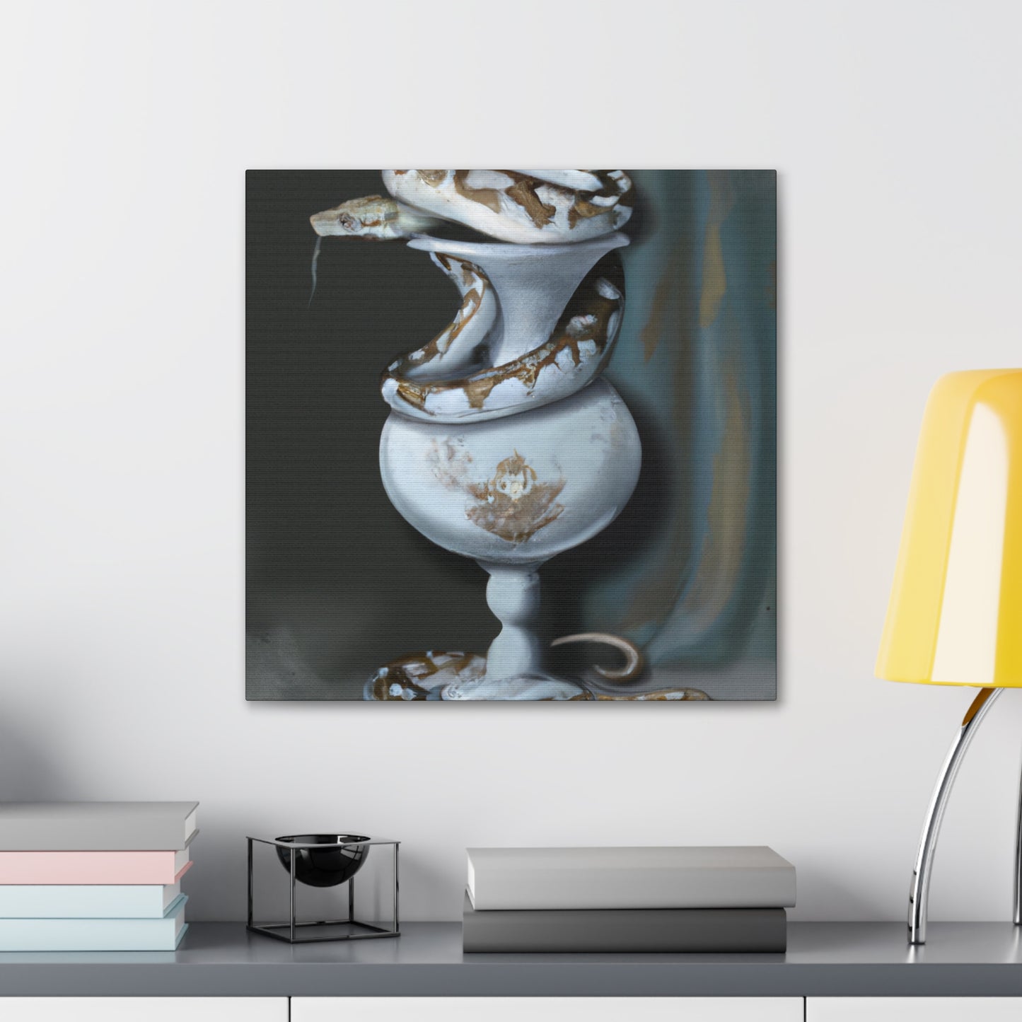 Snake in Splendor. - Canvas