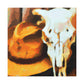 "Cow Skull Impressionism" - Canvas