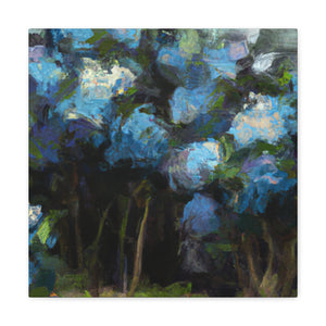 Hydrangea's Dramatic Bloom - Canvas