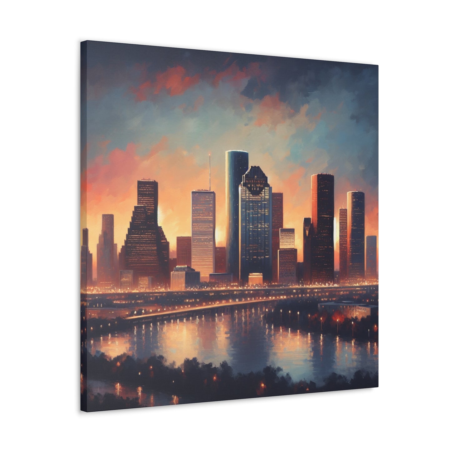 Urban Vortex: Houston Perspective - Canvas