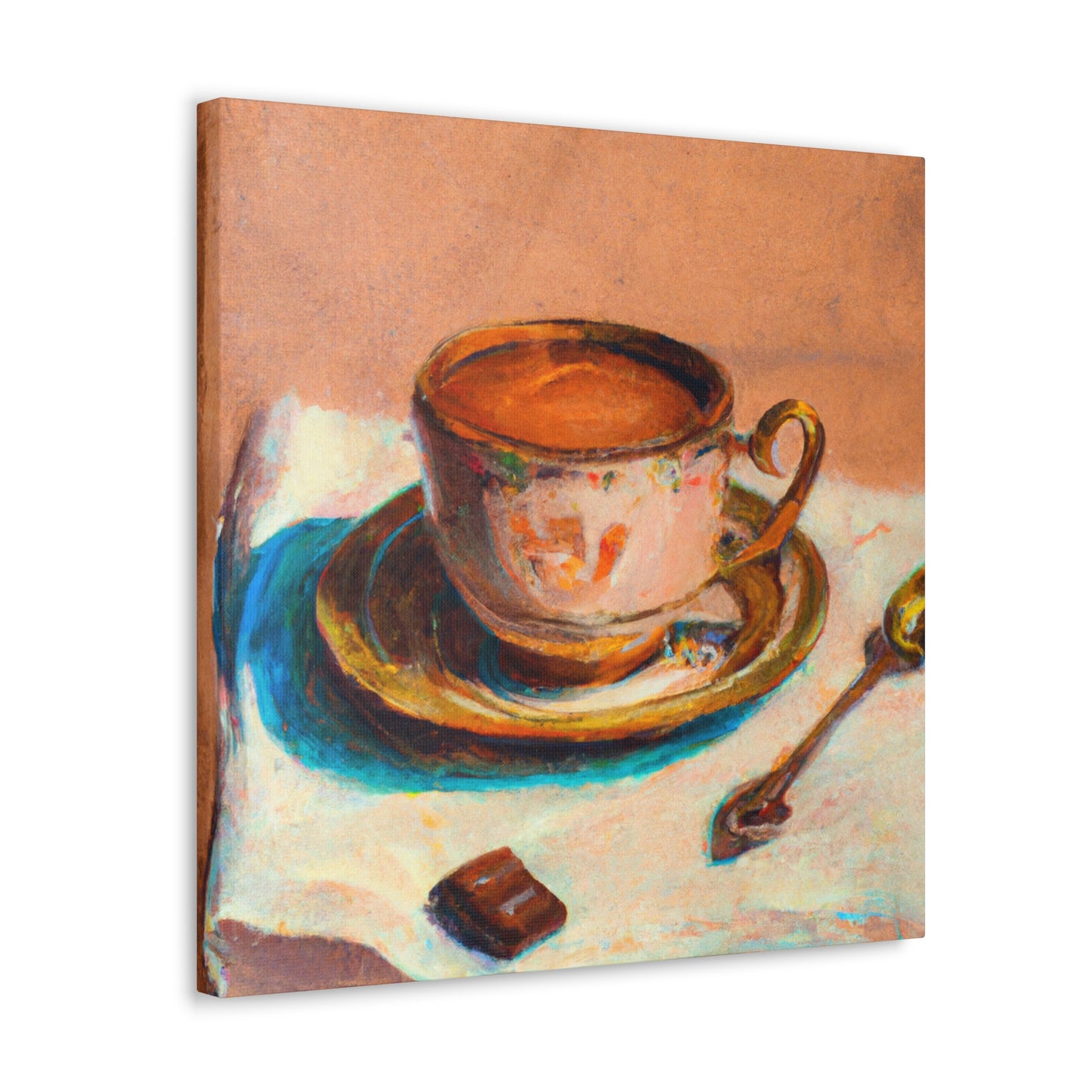 Coffee Cup Luxury Scene - Canvas