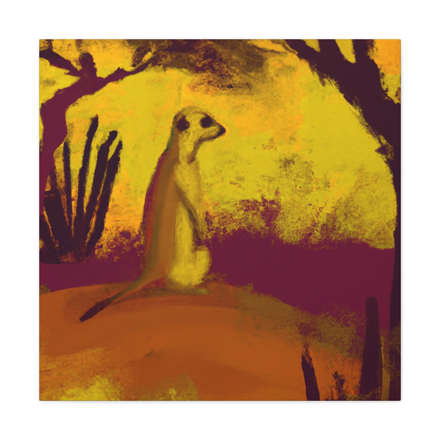 Meerkat In Repose - Canvas