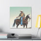 "Cowboy on Horseback" - Canvas