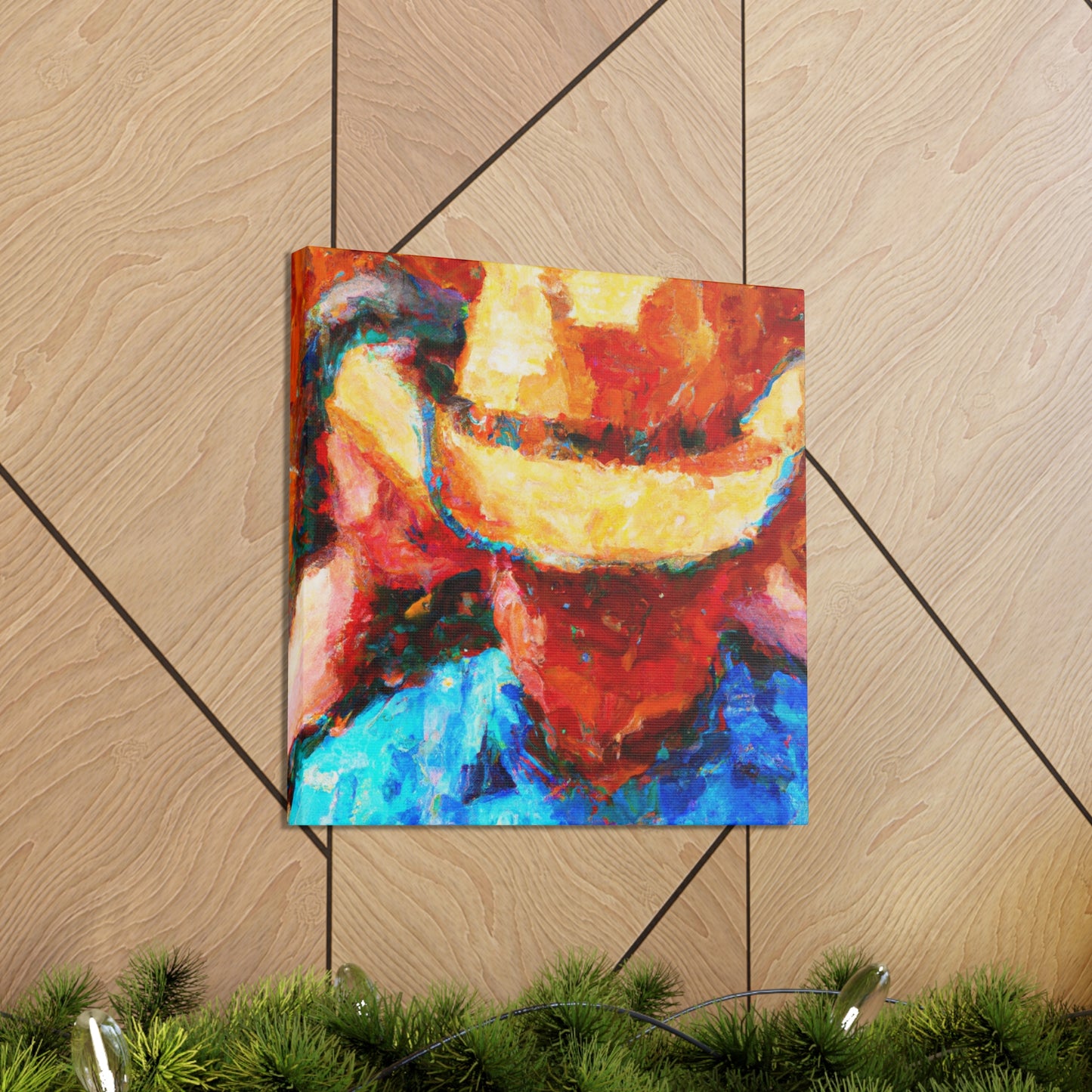 "Cowboy Hat Reminiscence" - Canvas