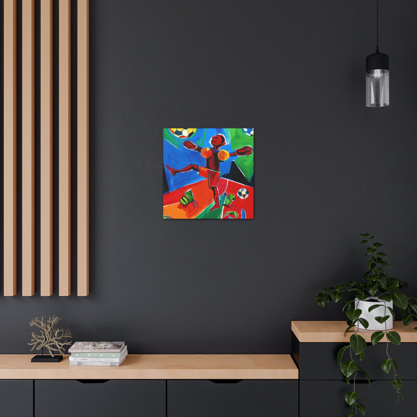 "Football on the Moon" - Canvas