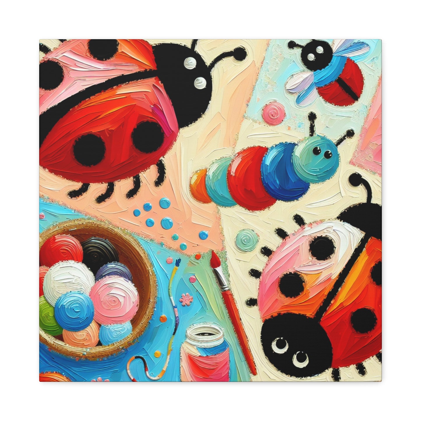 Bugs in Blooming Gardens - Canvas