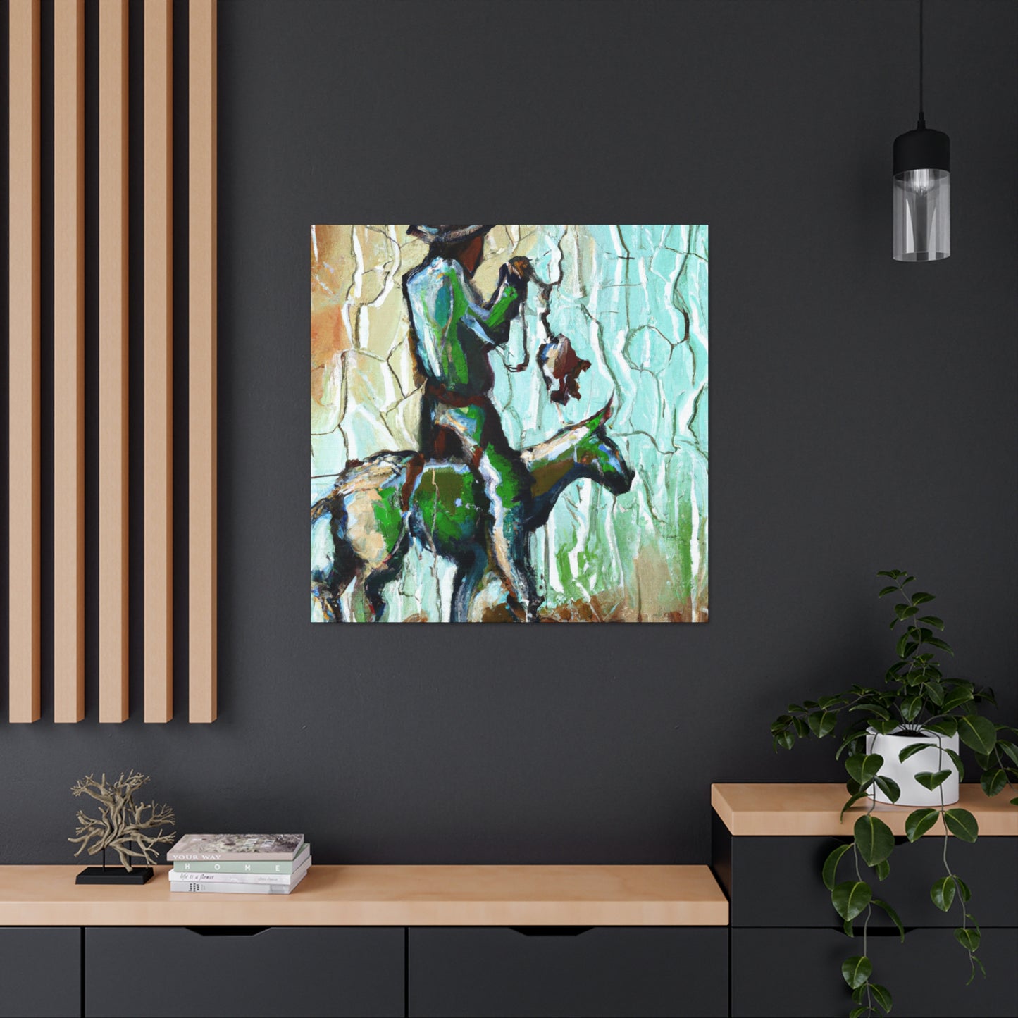 Cowboys on Wild Steeds - Canvas