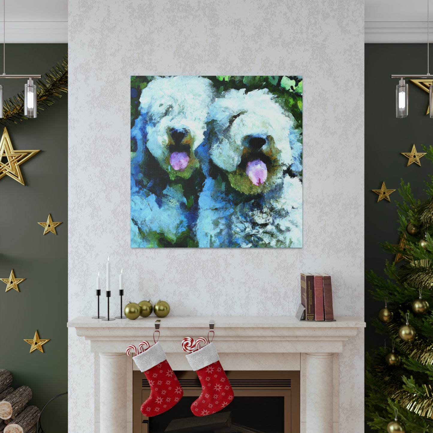 Old English Sheepdog Beauty - Canvas