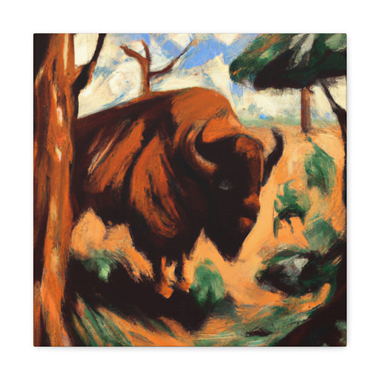 Bison on the Prairie - Canvas