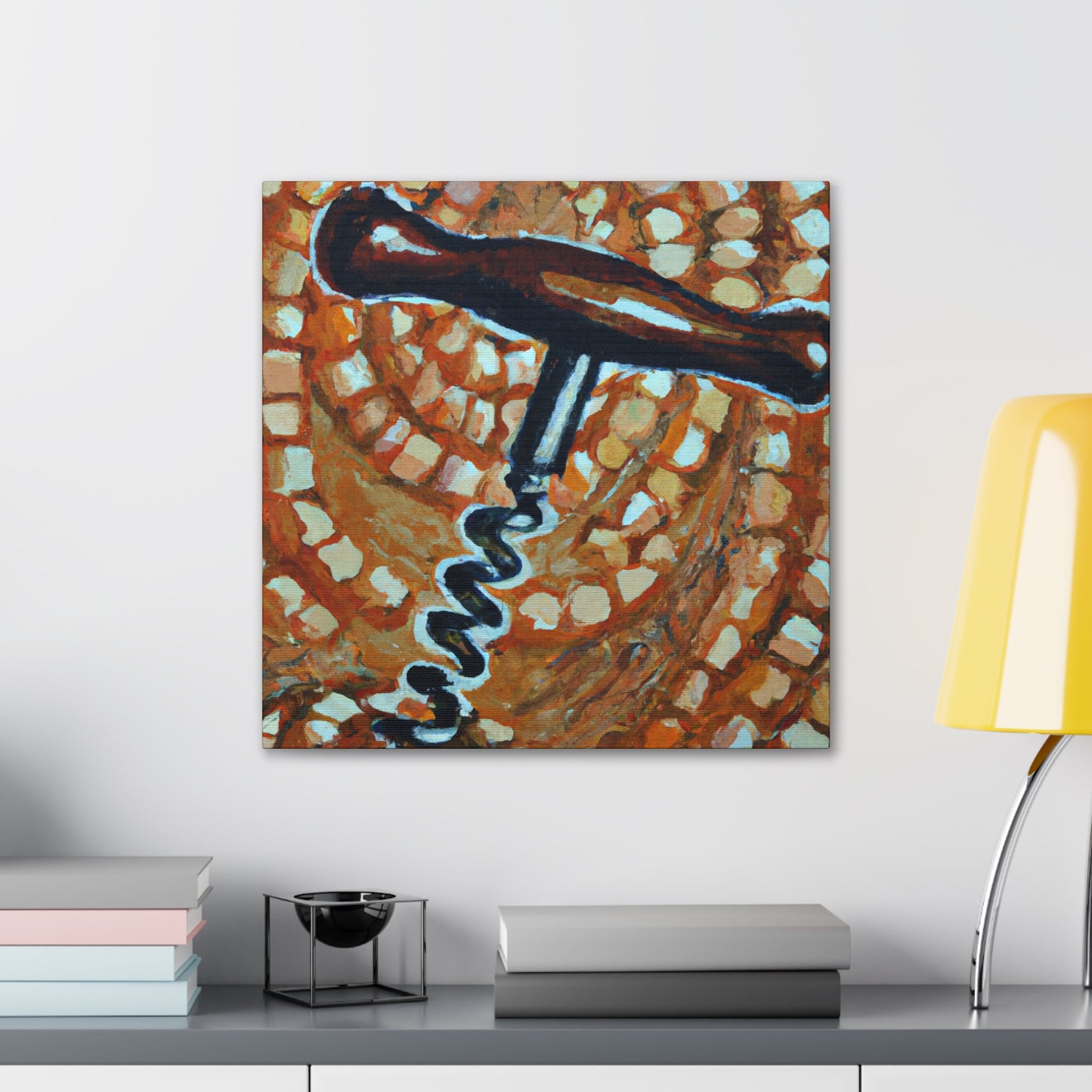 Corkscrew in Pointillism - Canvas