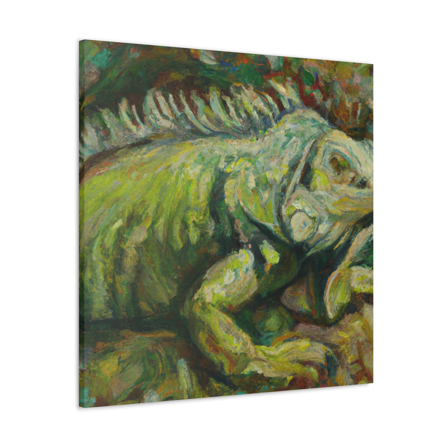 Iguana in Impressionism - Canvas