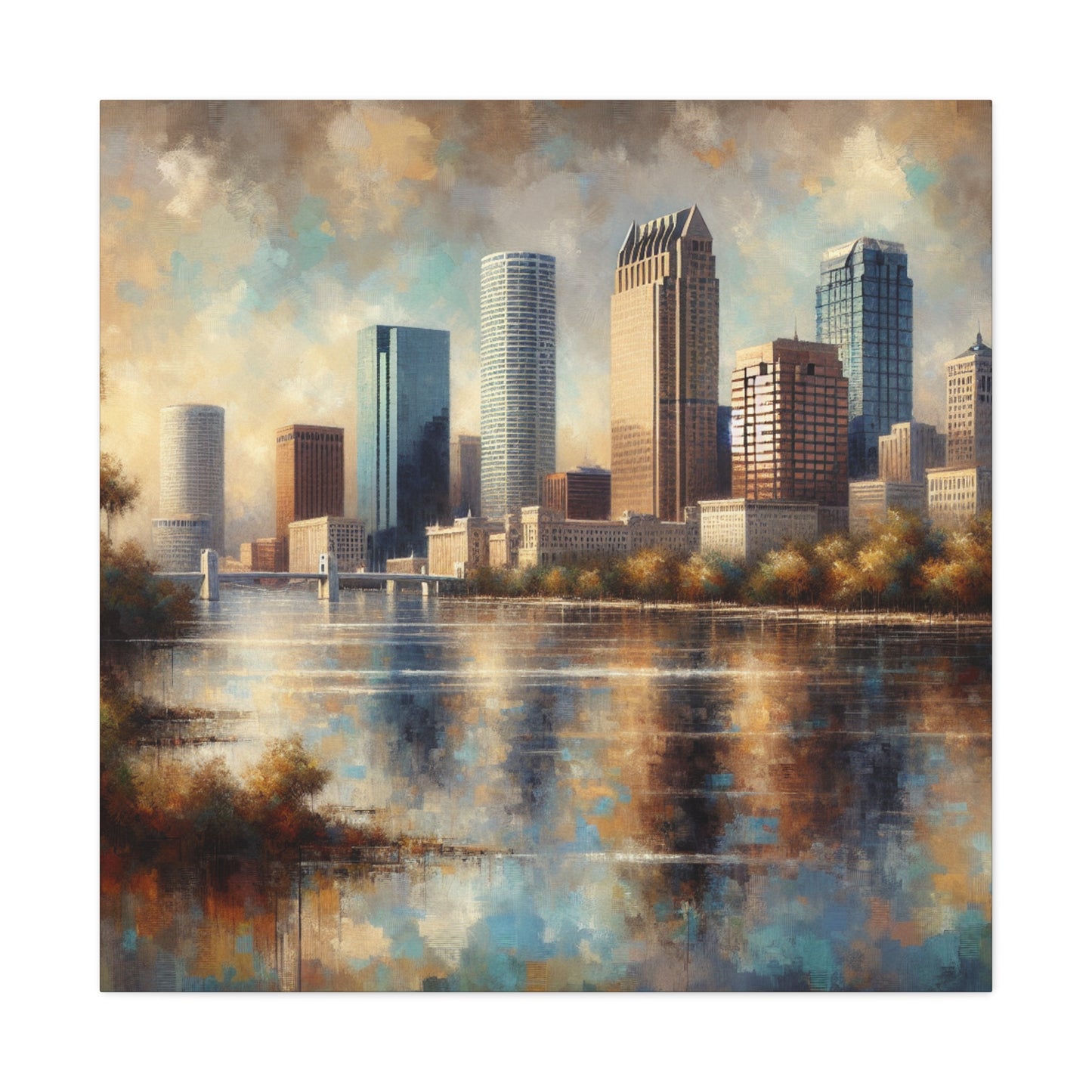 "Sunlit Serenity of Tampa" - Canvas