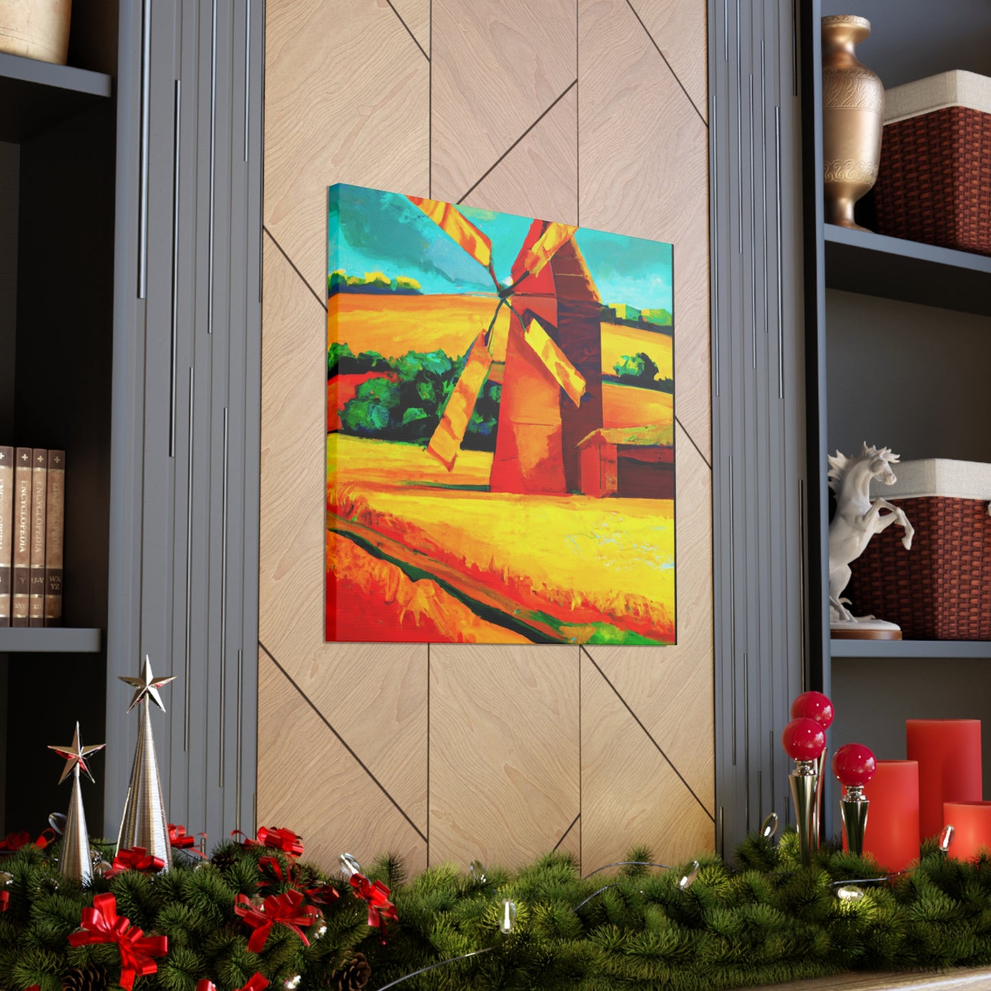 "Windmill on the Horizon" - Canvas