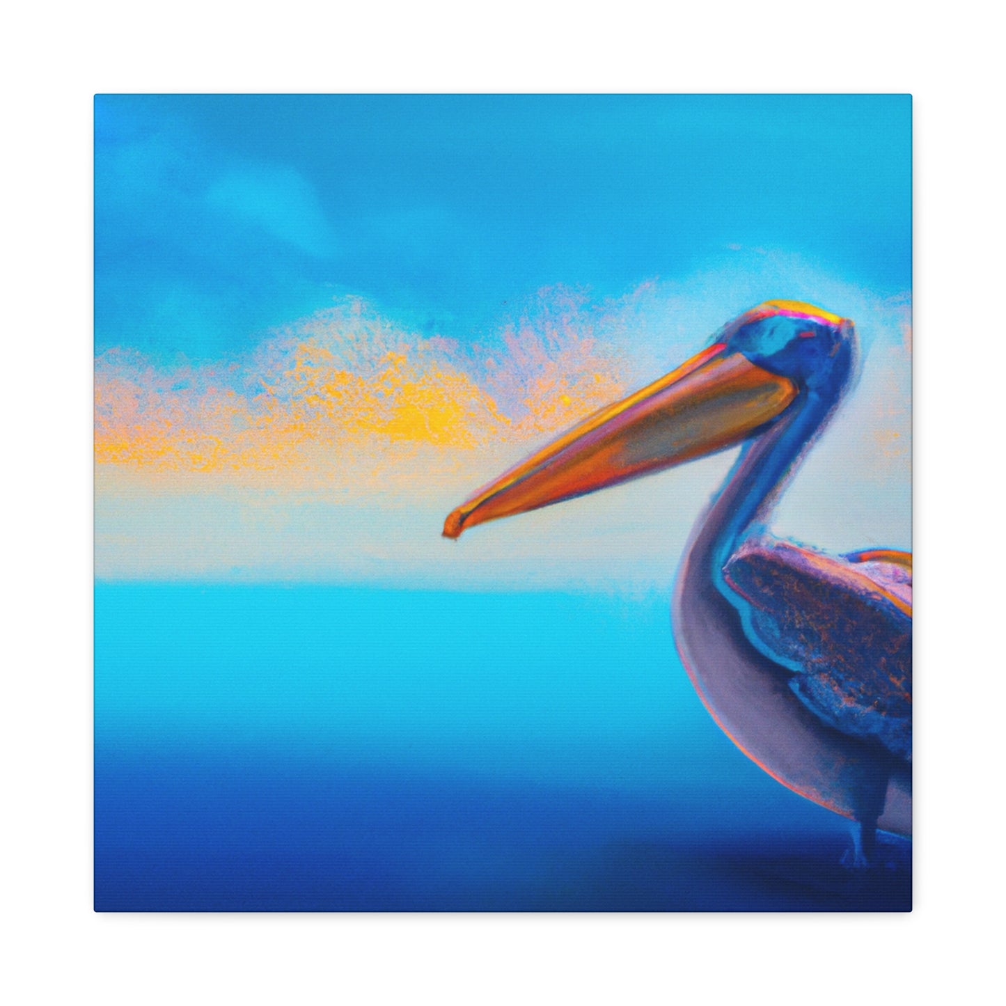 Pelican in the Skies - Canvas