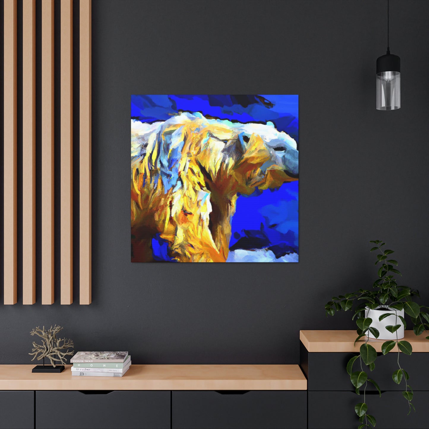 Polar Bear in Hues - Canvas