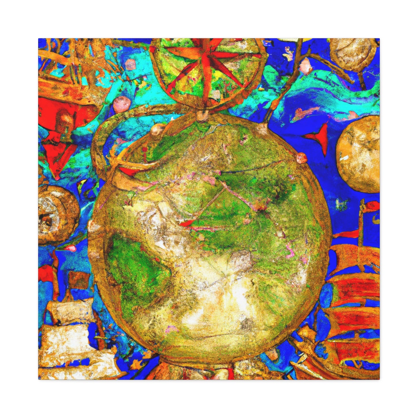 "Navigating A Nautical Chart" - Canvas