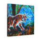 Tiger's Ferocious Roar - Canvas