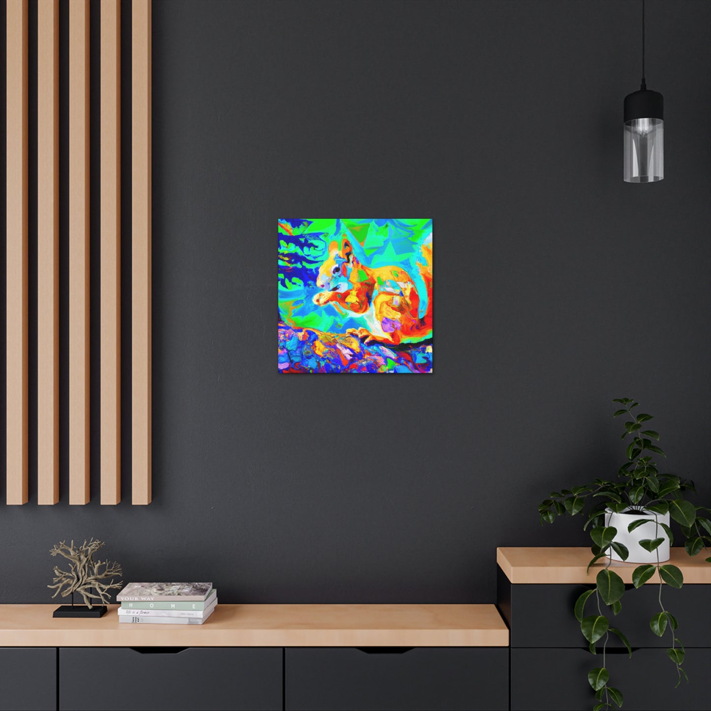 "Squirrel in Fauvism" - Canvas