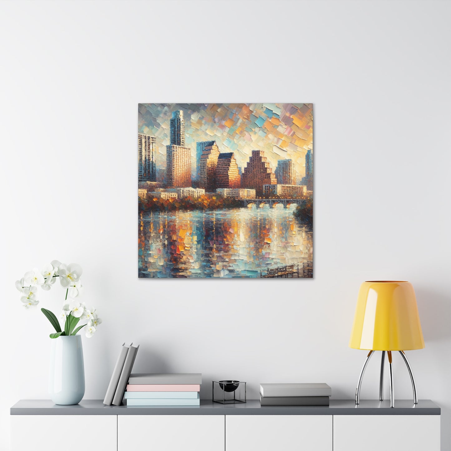 "Lively Shades of Austin" - Canvas