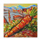 Carrots in Monet Style - Canvas