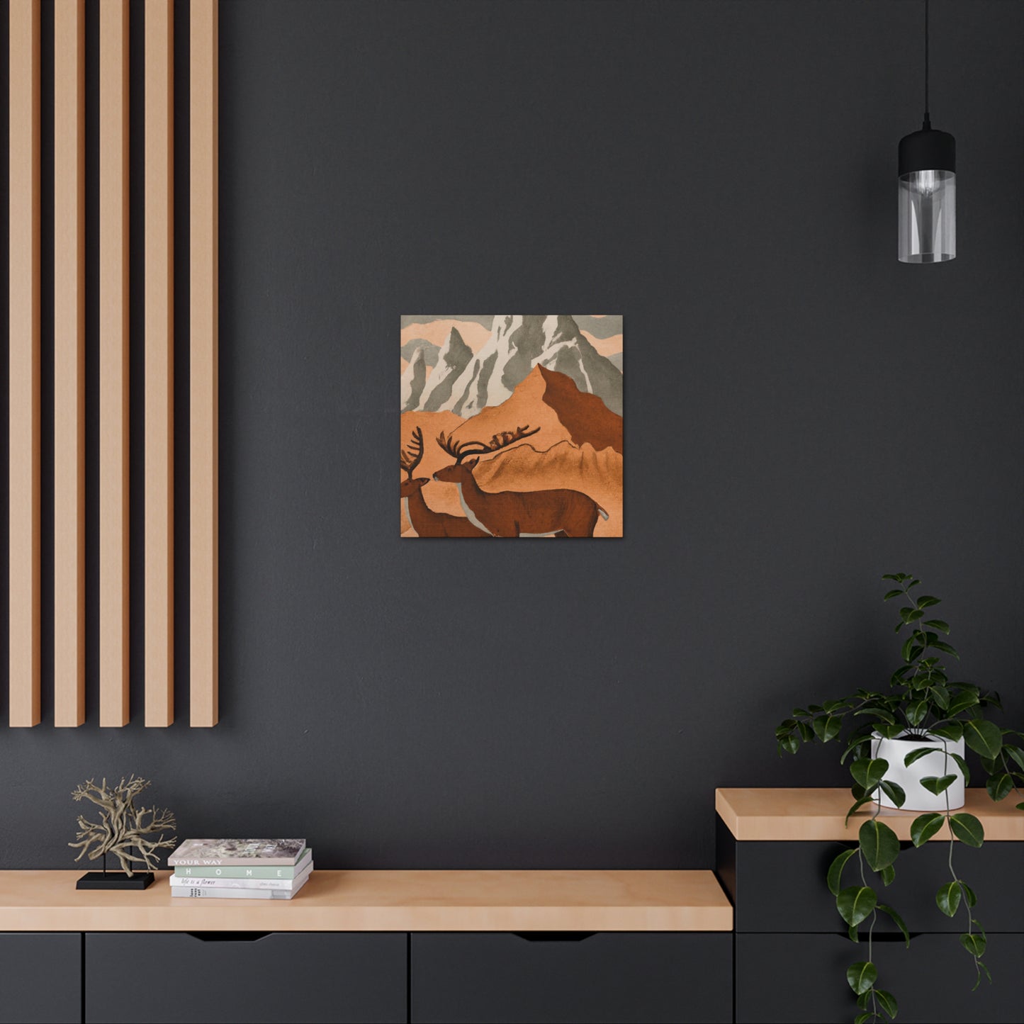 Deer at Neoclassicism - Canvas