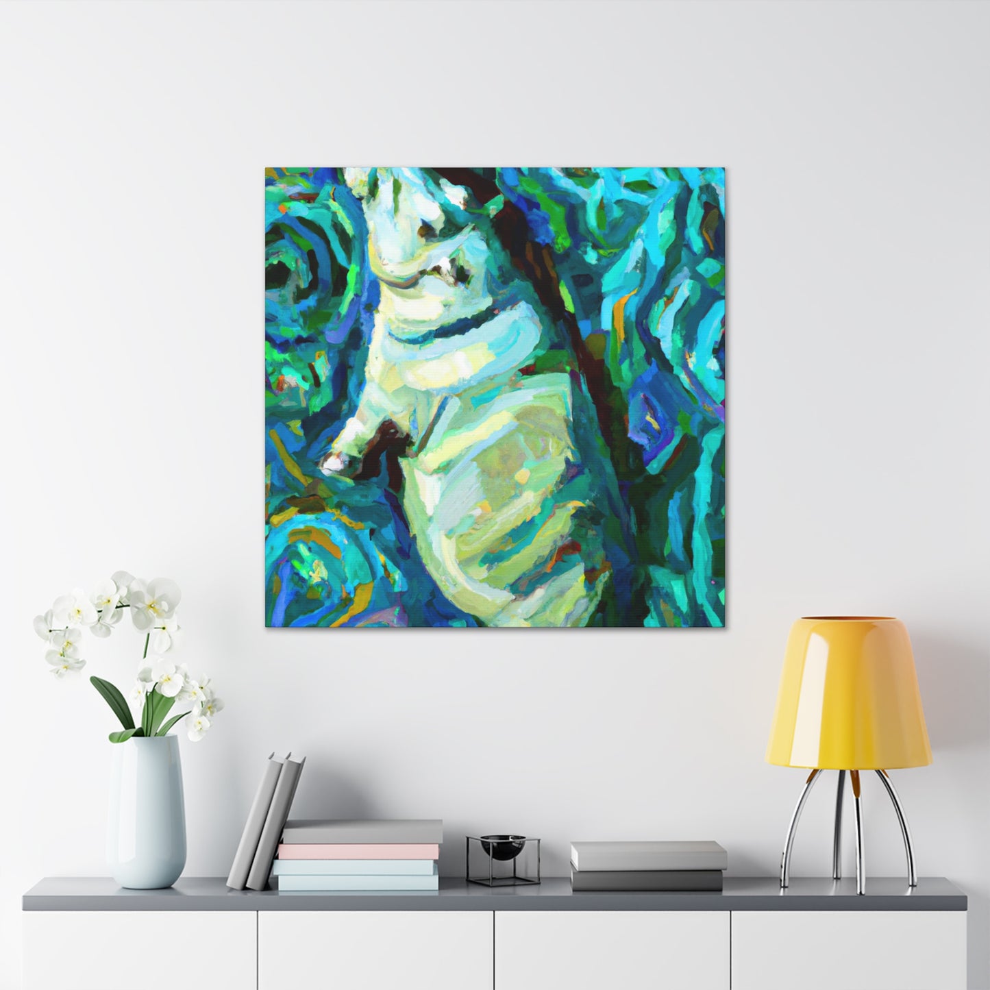 'Manatee in Abstract' - Canvas