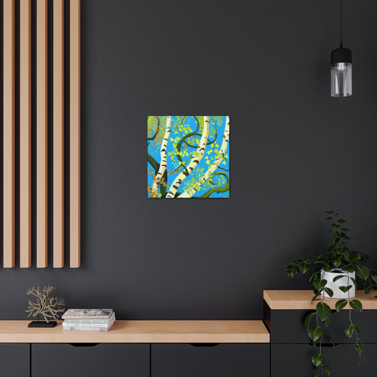 "Birch Tree in Bloom" - Canvas