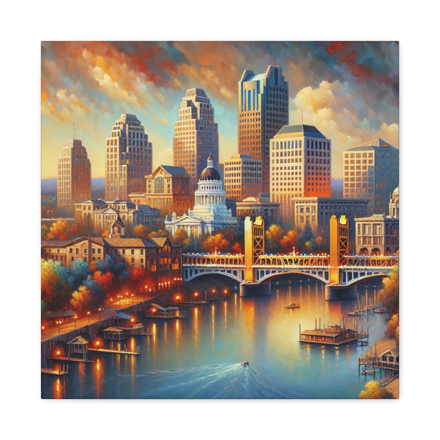 Golden Dreams of Sacramento - Canvas