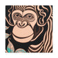 "Chimp Wisdom in Deco". - Canvas