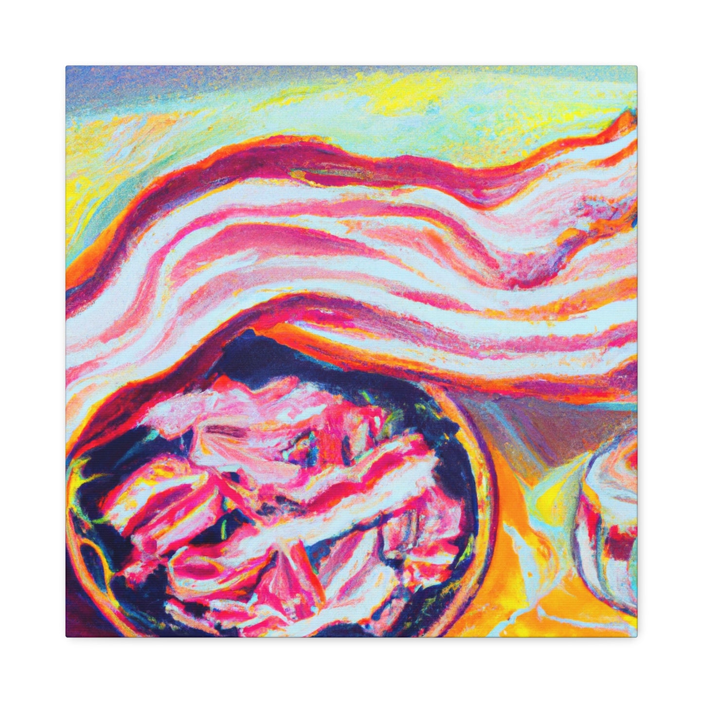 "Surreal Bacon Dreamscape" - Canvas