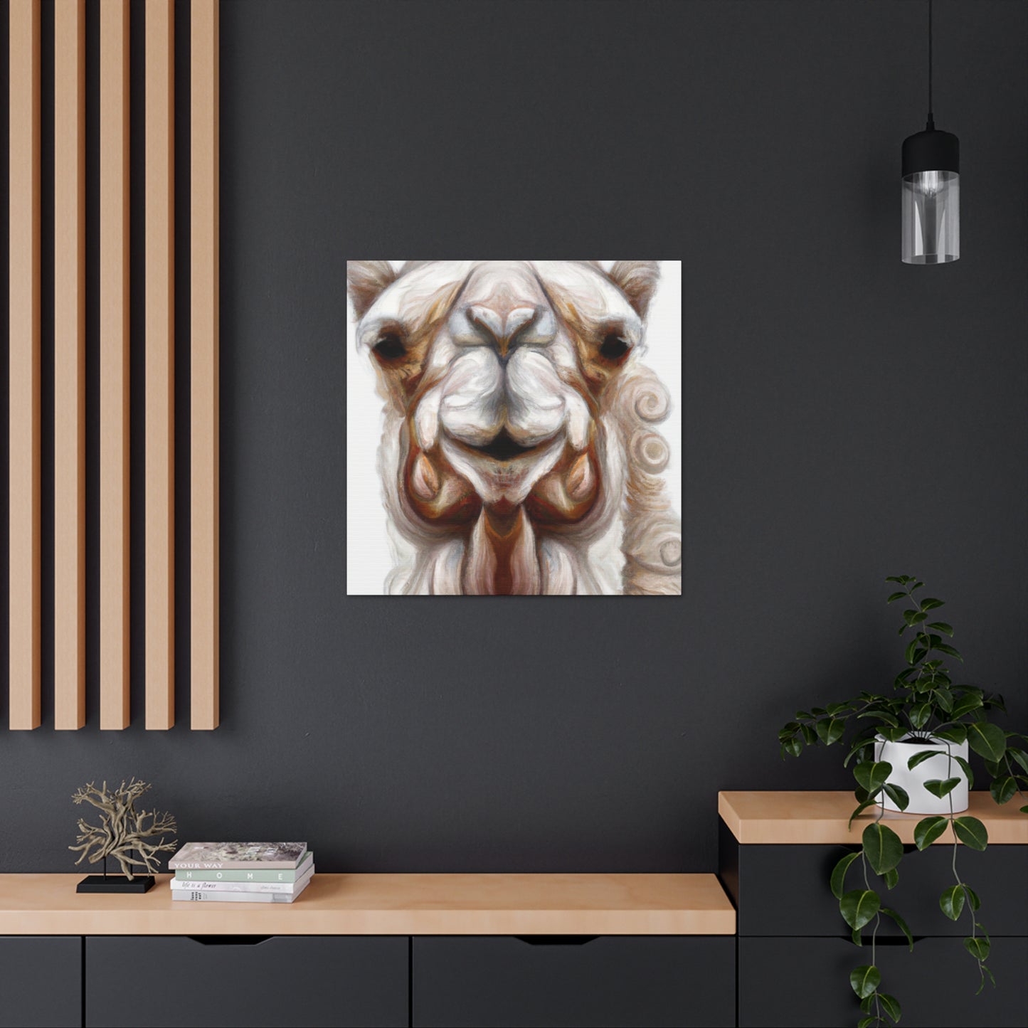 "Desert Camel Reality" - Canvas