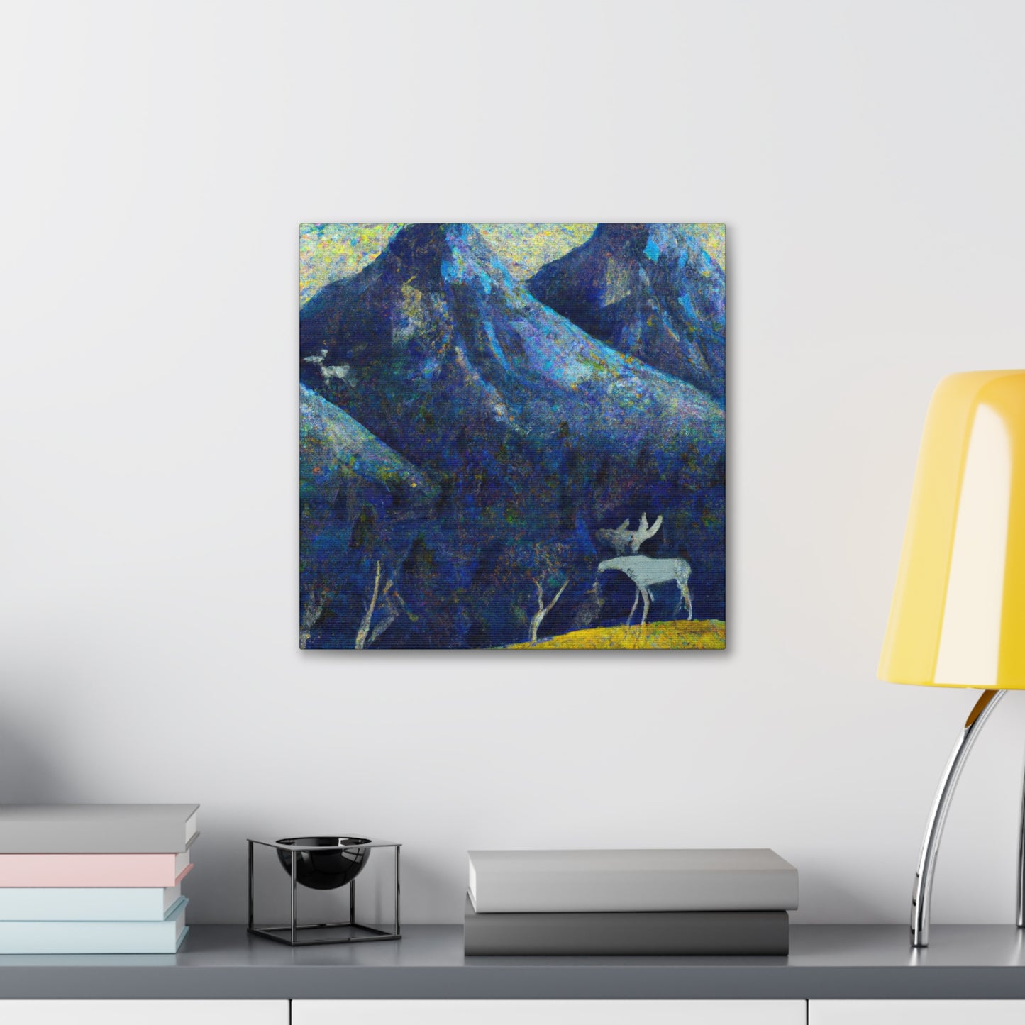 Moose Amidst Impressionism - Canvas