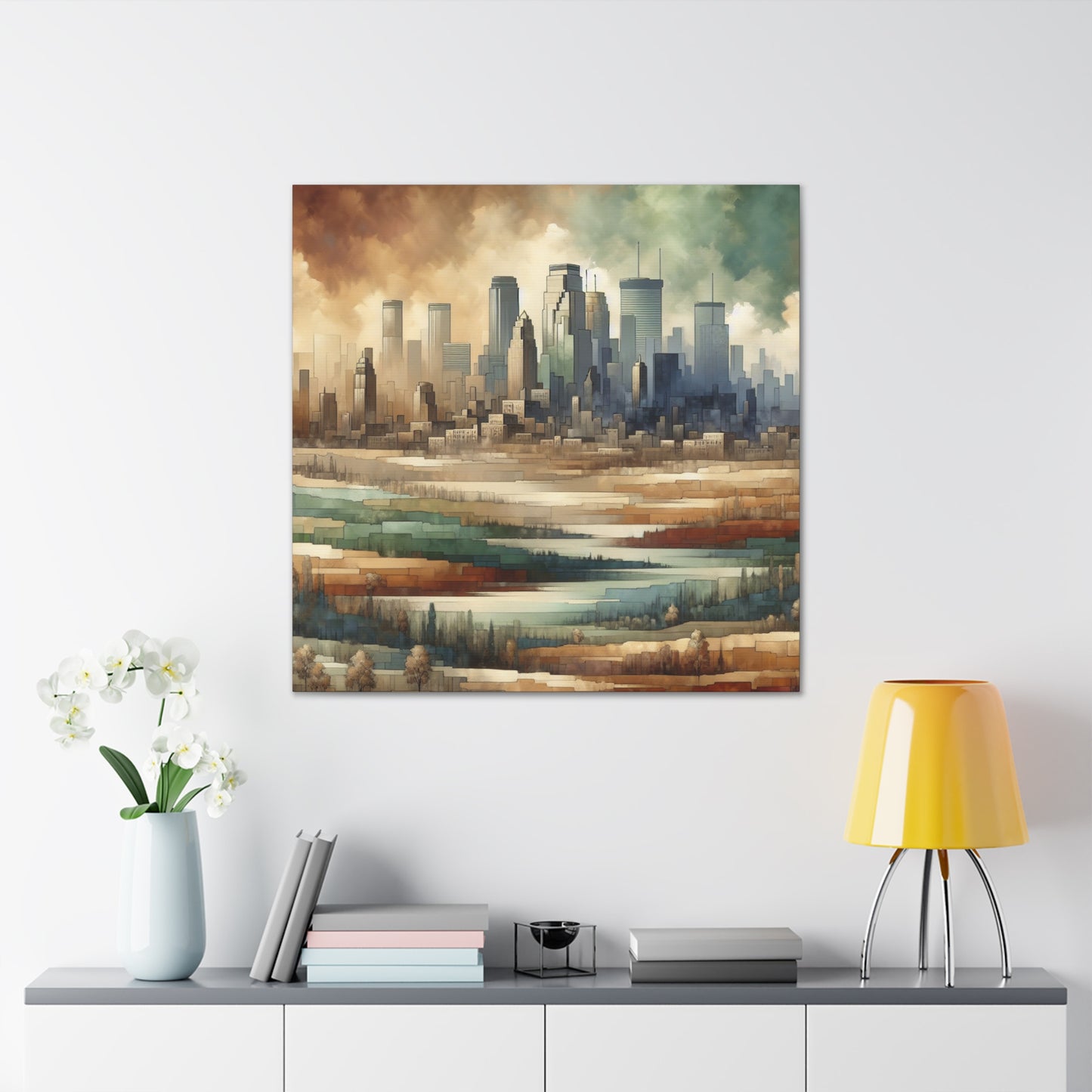 "Industrial Enchantment: Minneapolis" - Canvas