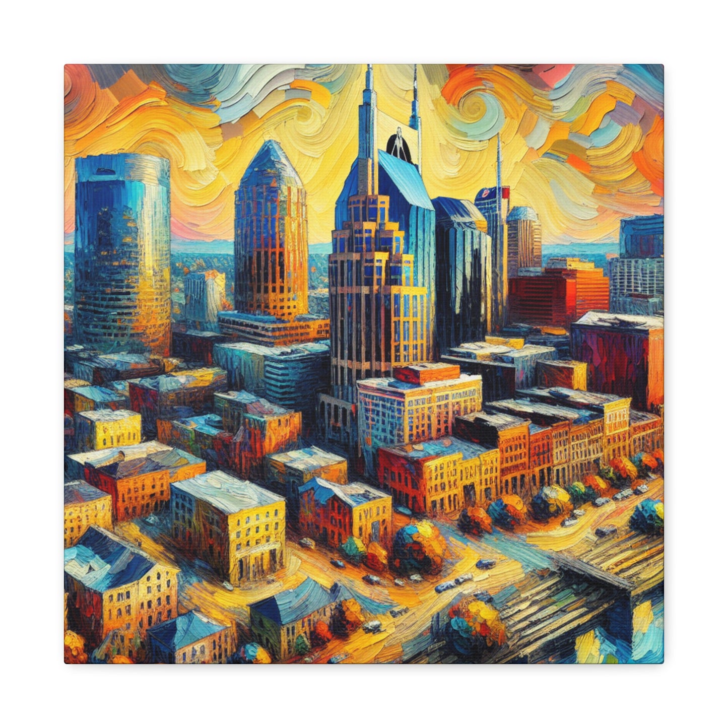 "Vibrant Melodies of Nashville" - Canvas