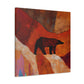 "Brown Bear Expressionism" - Canvas