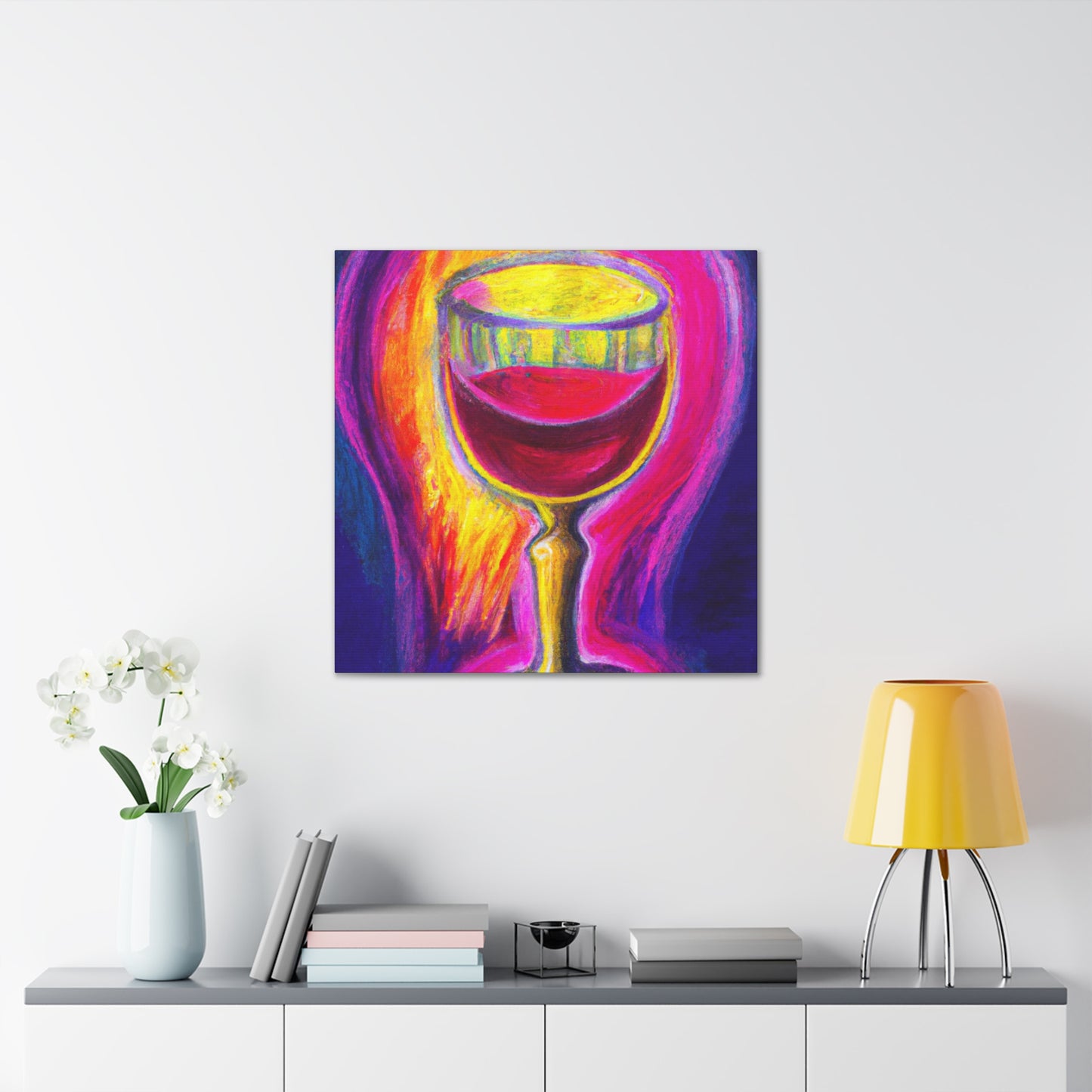 Still Life of Wine - Canvas