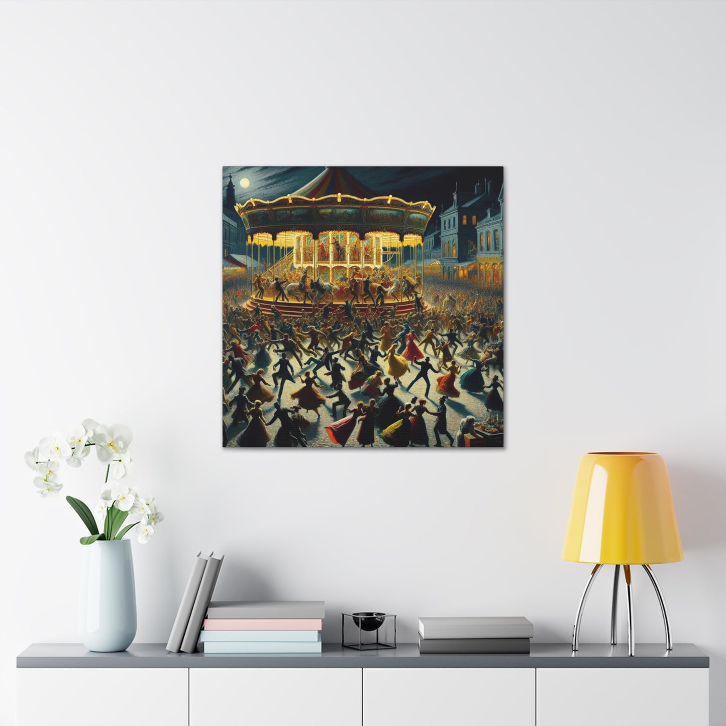 Mirthful Revelry Under Stars - Canvas