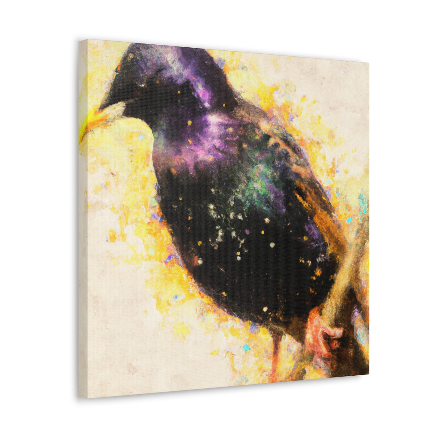 "European Starling Sculpture" - Canvas