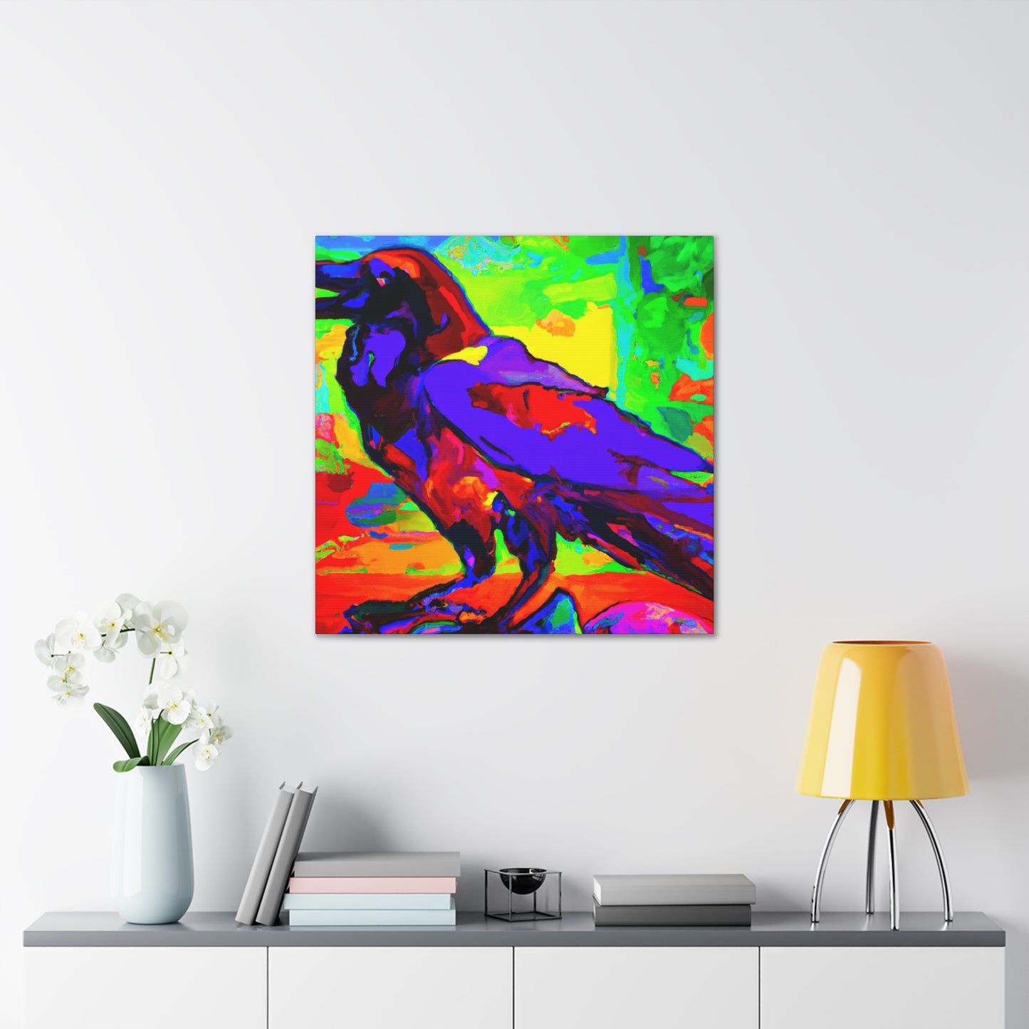 American Crows in Flight - Canvas