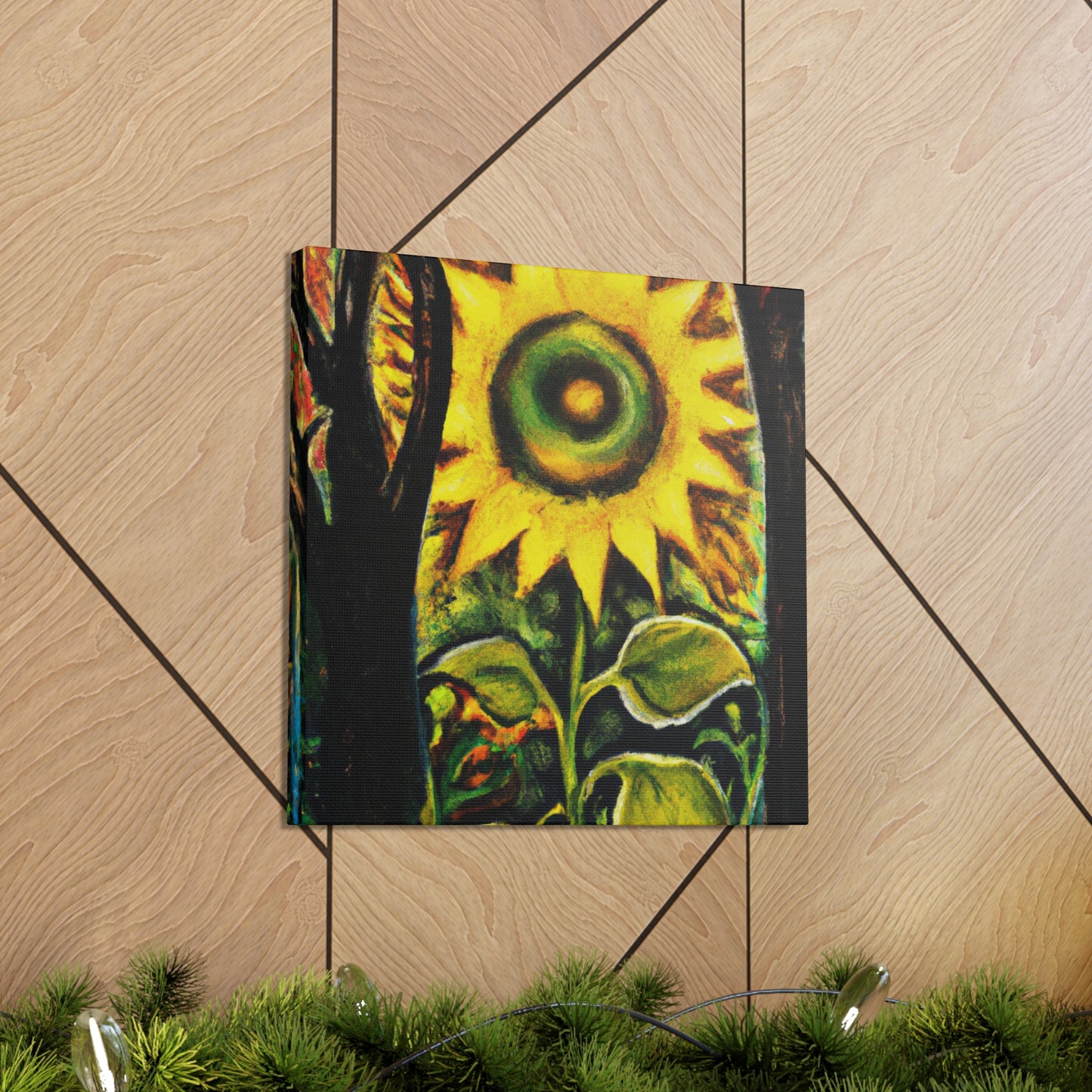 "Radiant Sparkling Sunflower." - Canvas